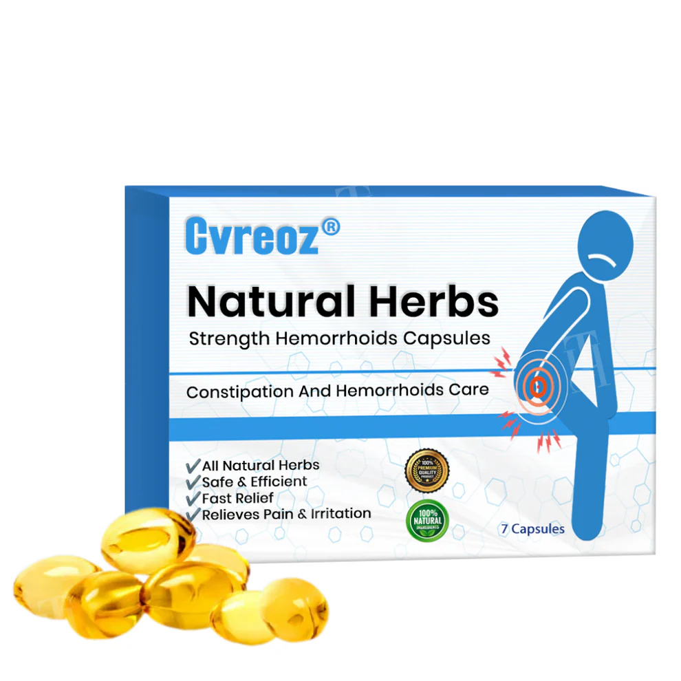 Cvreoz® Natural Herbs Strength Hemorrhoids Capsules 8 Cvreoz® Natural Herbs Strength Hemorrhoids Capsules