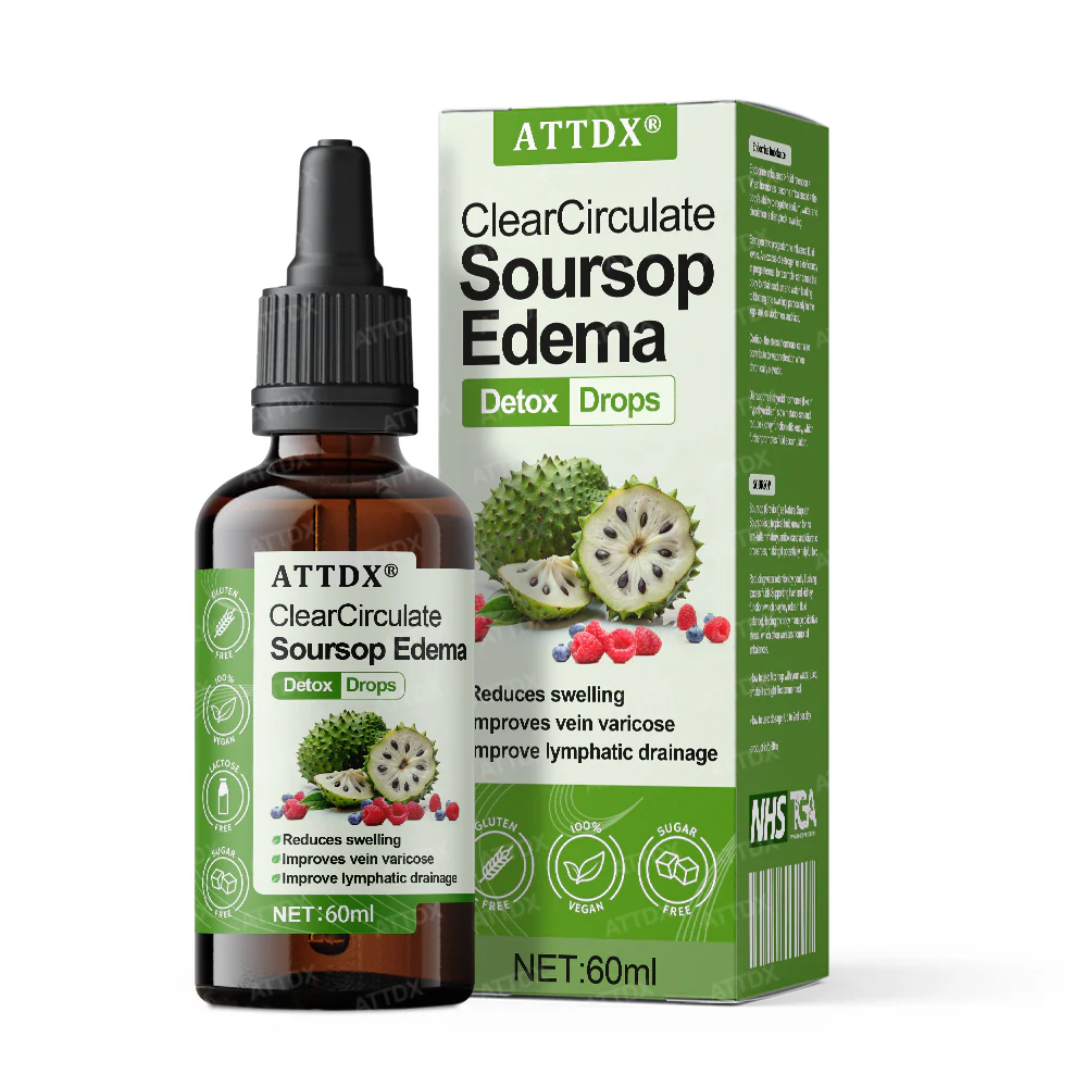 ATTDX® ClearCirculate Soursop Edema Detox Drops 1 ATTDX® ClearCirculate Soursop Edema Detox Drops