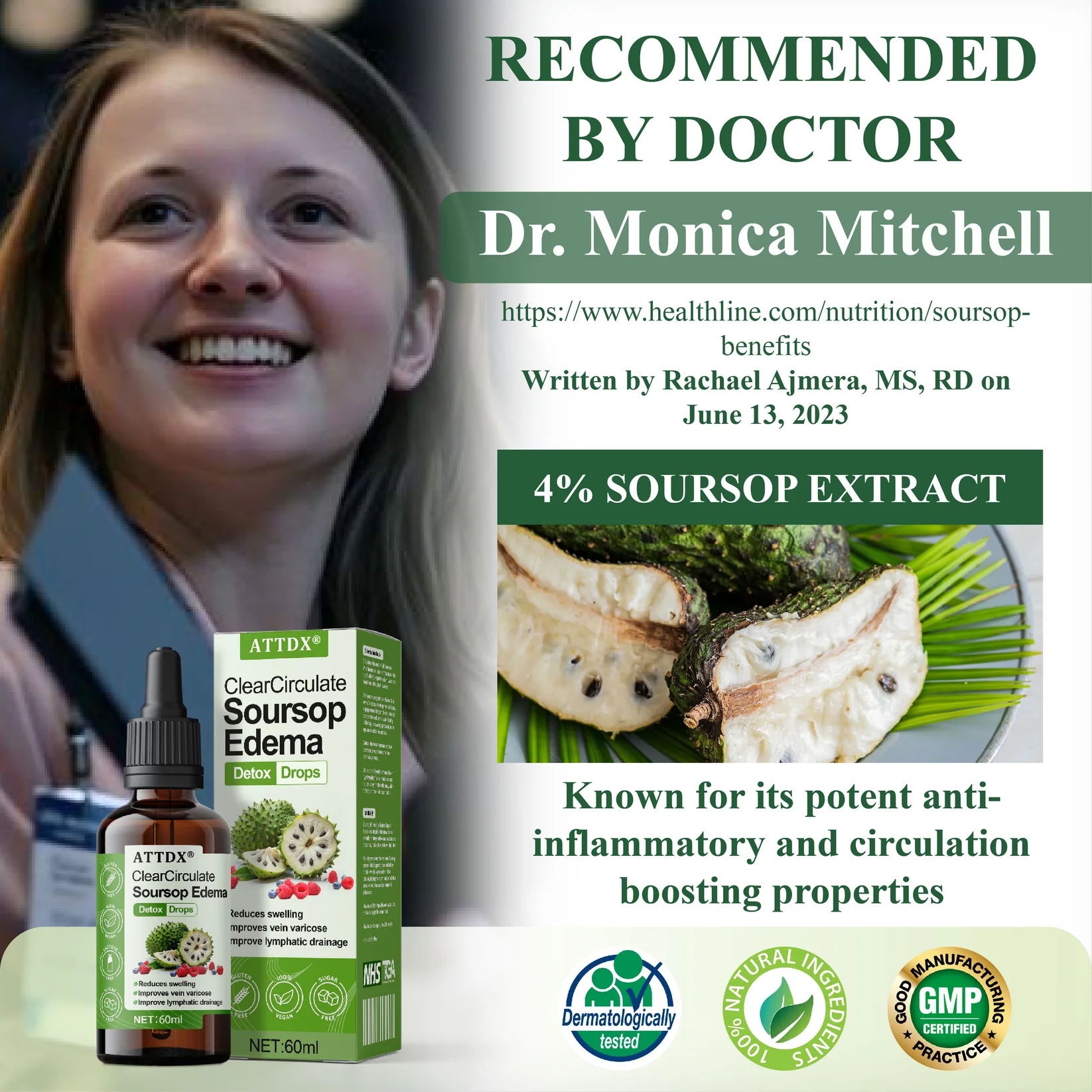 ATTDX® ClearCirculate Soursop Edema Detox Drops 6 ATTDX® ClearCirculate Soursop Edema Detox Drops - Image 6