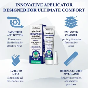 ATTDX® Medical Hemorrhoid Herbal Gel with Applicator 13 ATTDX® Medical Hemorrhoid Herbal Gel with Applicator