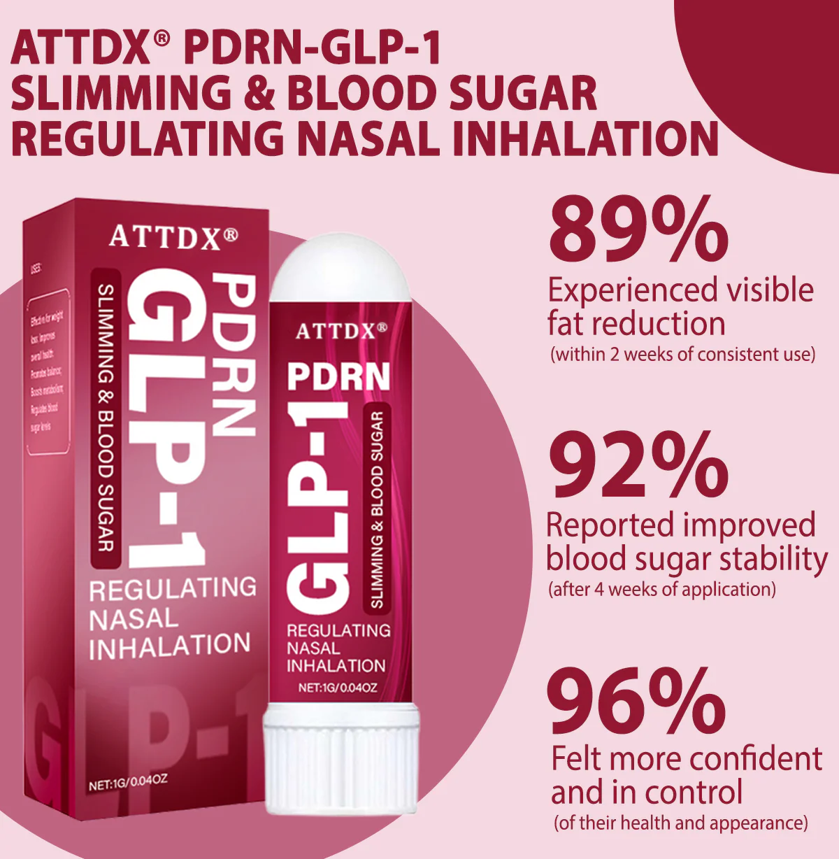 ATTDX® PDRN-GLP-1 Slimming & Blood Sugar Regulating Nasal Inhalation 3 ATTDX® PDRN-GLP-1 Slimming & Blood Sugar Regulating Nasal Inhalation