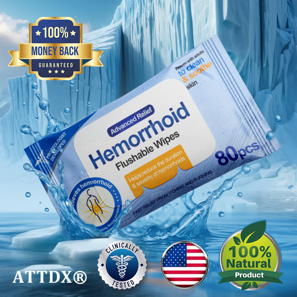ATTDX® Advanced Relief Hemorrhoid Flushable Wipes 1 ATTDX® Advanced Relief Hemorrhoid Flushable Wipes
