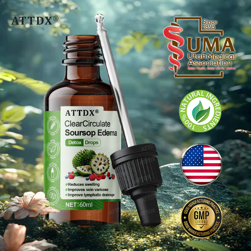 ATTDX® ClearCirculate Soursop Edema Detox Drops 2 ATTDX® ClearCirculate Soursop Edema Detox Drops - Image 2