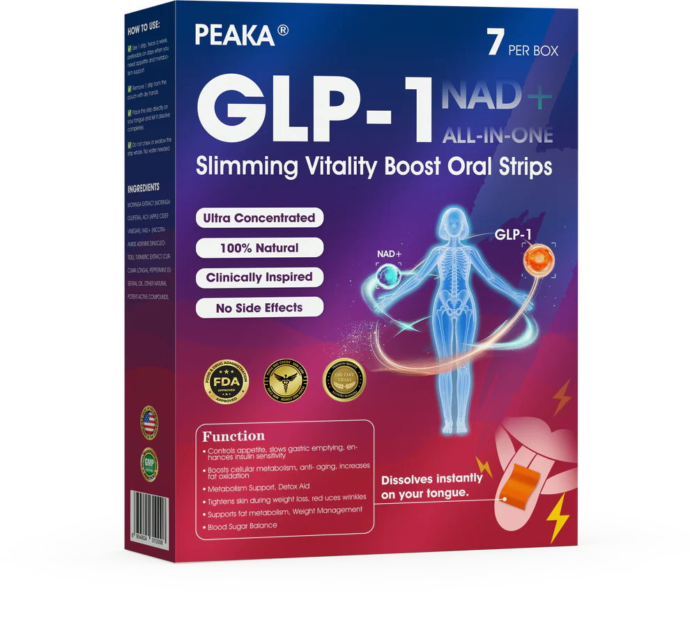 PEAKA® GLP‑1 Slimming Vitality Boost Oral Strips 1 PEAKA® GLP‑1 Slimming Vitality Boost Oral Strips