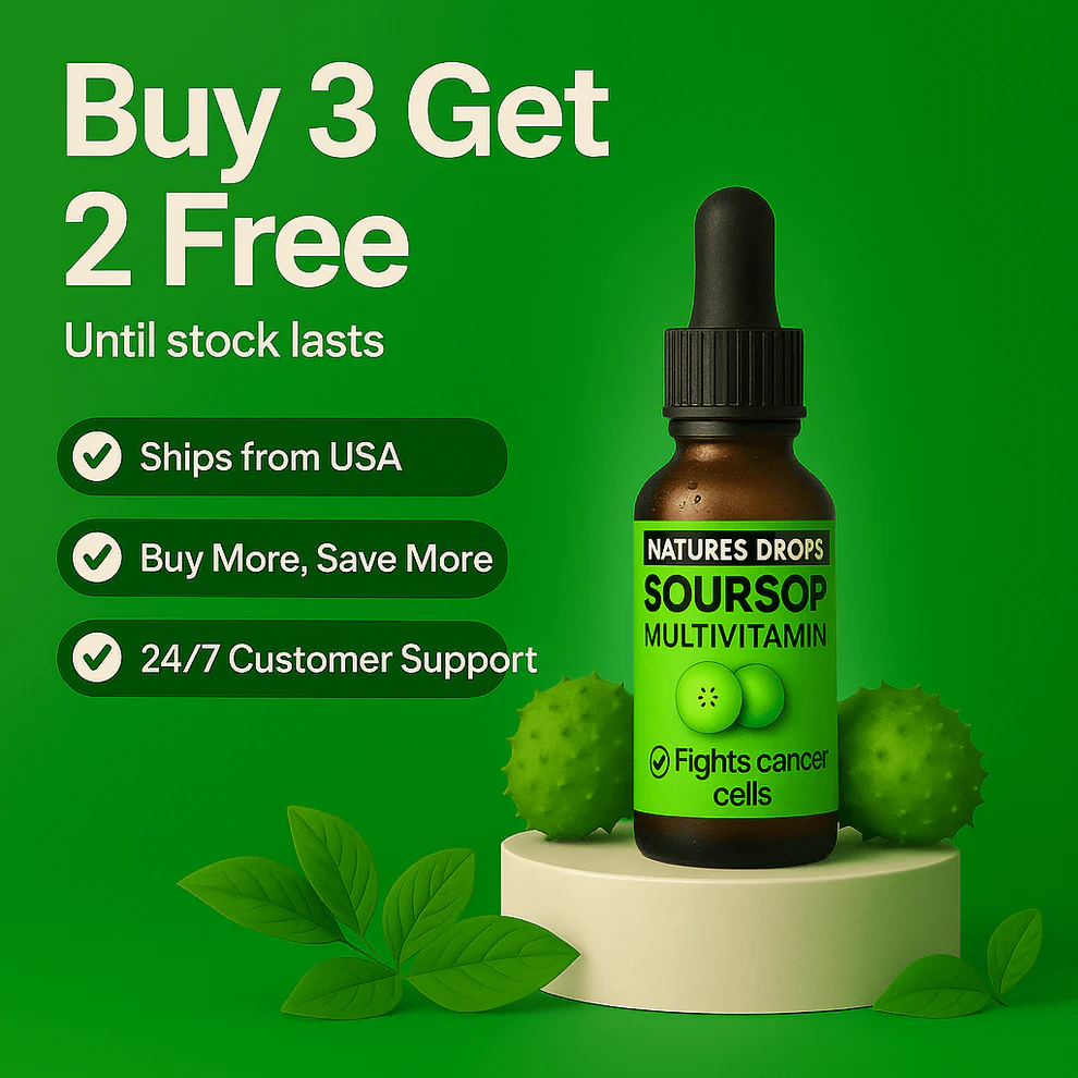 NaturesDrops™ Soursop Extract - Fights Cancer Cells 2 NaturesDrops™ Soursop Extract - Fights Cancer Cells