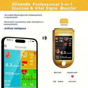 Alisanda™ 3-in-1 Health Monitor Painless Testing - Extremely Fast Readings - Accurate Tracking 8 Alisanda™ 3-in-1 Health Monitor Painless Testing - Extremely Fast Readings - Accurate Tracking