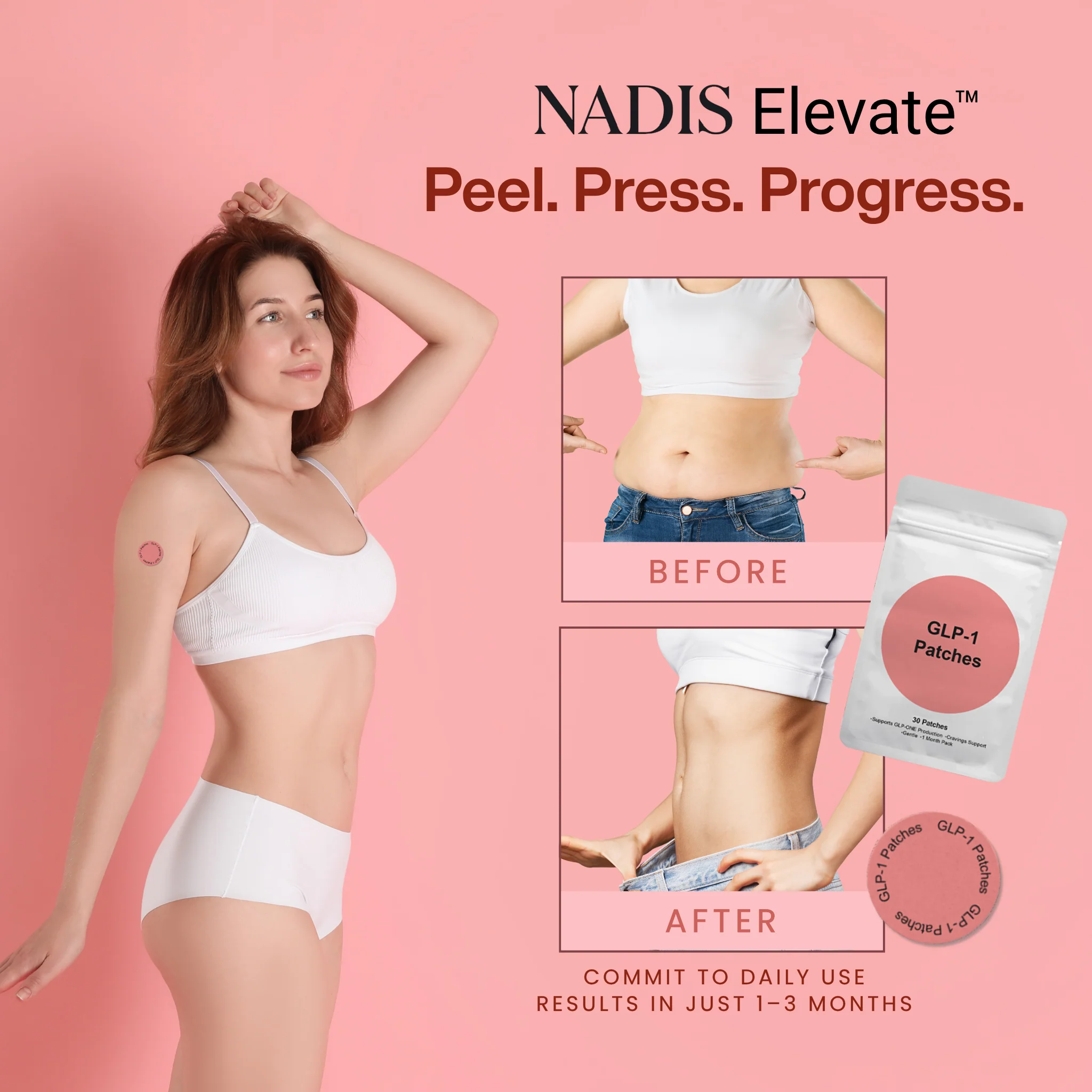 NADIS Elevate™ — Advanced Weight Management Patches for Effortless Fat Burn & Craving Control 4 NADIS Elevate™ — Advanced Weight Management Patches for Effortless Fat Burn & Craving Control - Image 4