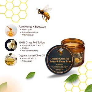 JORONDY Organic Grass-Fed Butter & Honey Balm 4 JORONDY Organic Grass-Fed Butter & Honey Balm