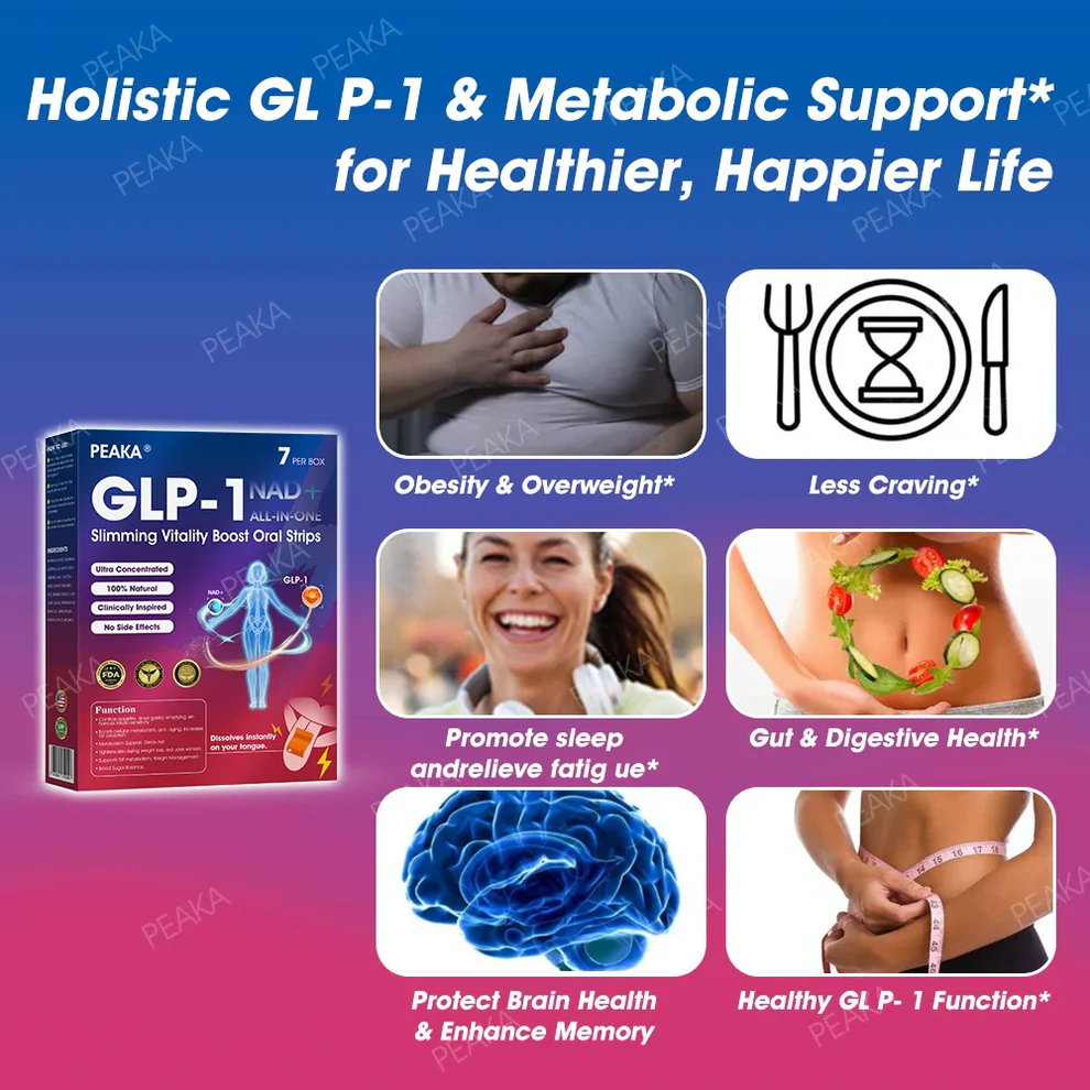 PEAKA® GLP‑1 Slimming Vitality Boost Oral Strips 14 PEAKA® GLP‑1 Slimming Vitality Boost Oral Strips