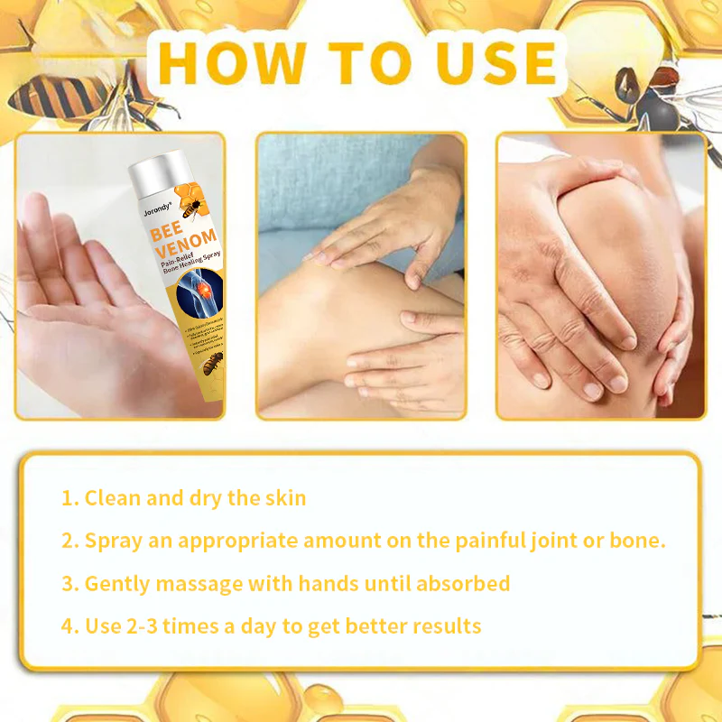 Jorondy® Bee Venom Pain-Relief Bone Healing Spray 23 Jorondy® Bee Venom Pain-Relief Bone Healing Spray