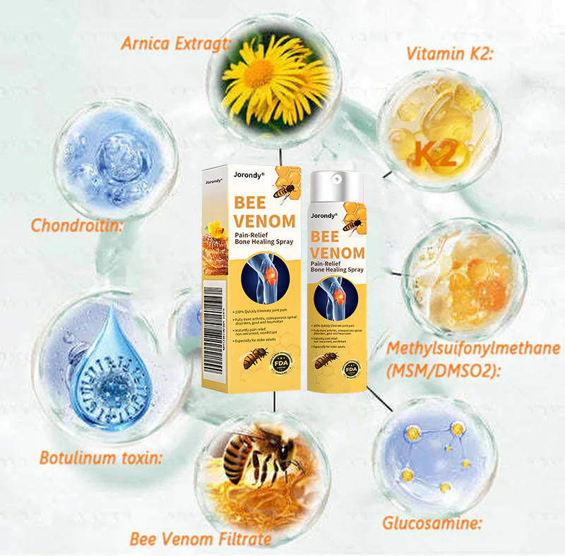 Jorondy® Bee Venom Pain-Relief Bone Healing Spray 11 Jorondy® Bee Venom Pain-Relief Bone Healing Spray