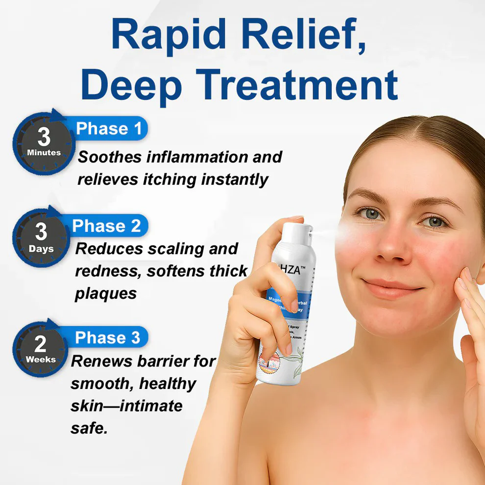 HZA™ Magnesium Herbal Psoriasis Spray 6 HZA™ Magnesium Herbal Psoriasis Spray