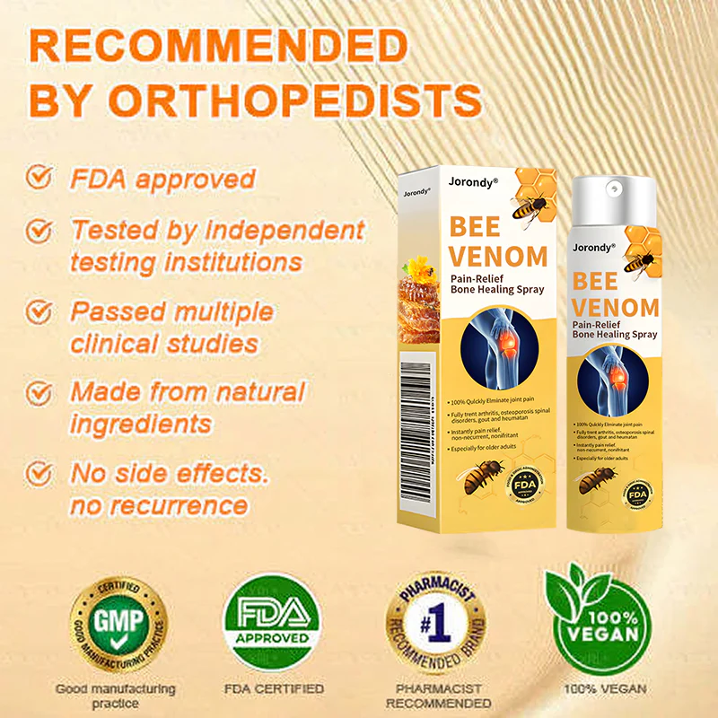 Jorondy® Bee Venom Pain-Relief Bone Healing Spray 20 Jorondy® Bee Venom Pain-Relief Bone Healing Spray