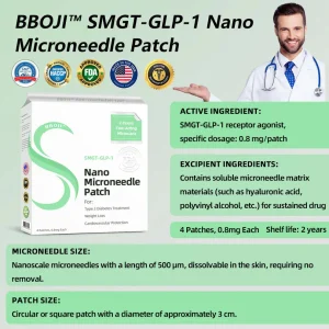 BBOJI™ SMGT-GLP-1 Nano Microneedle Patch 22 BBOJI™ SMGT-GLP-1 Nano Microneedle Patch