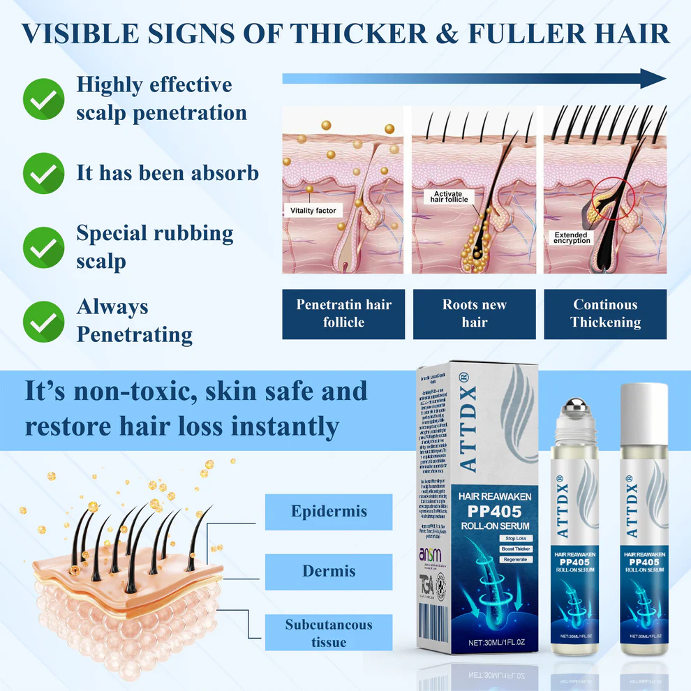 ATTDX® Hair Reawaken PP405 Roll-On Serum 6 ATTDX® Hair Reawaken PP405 Roll-On Serum