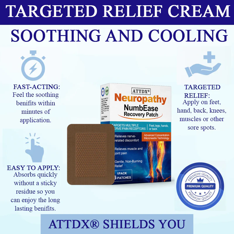 ATTDX® NumbEase Neuropathy Recovery Patch 6 ATTDX® NumbEase Neuropathy Recovery Patch