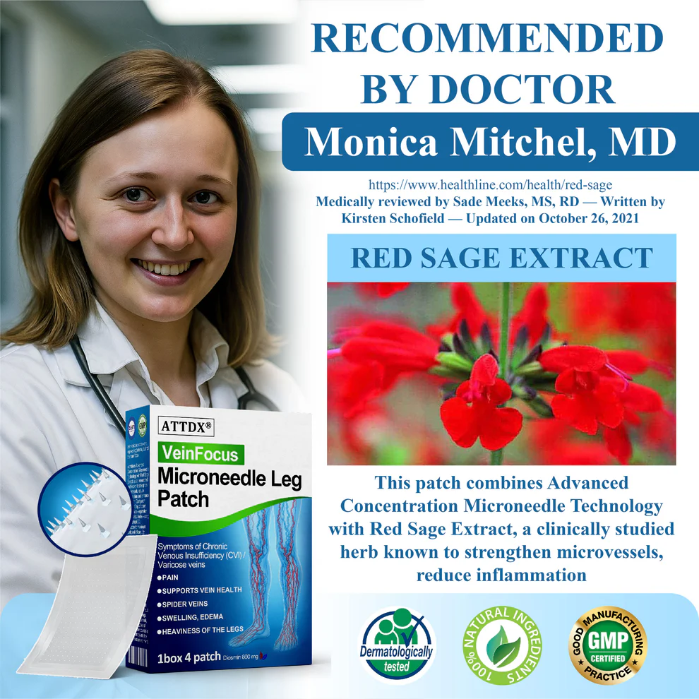 ATTDX® VeinFocus Microneedle Leg Patch 4 ATTDX® VeinFocus Microneedle Leg Patch