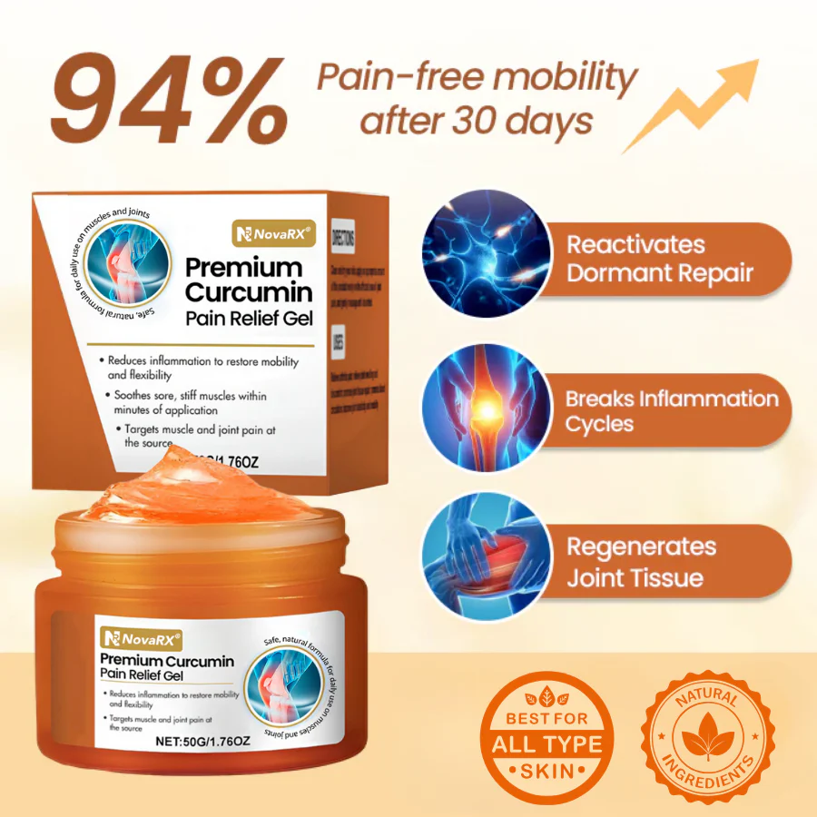 NovaRX® Premium Curcumin Pain Relief Gel 6 NovaRX® Premium Curcumin Pain Relief Gel