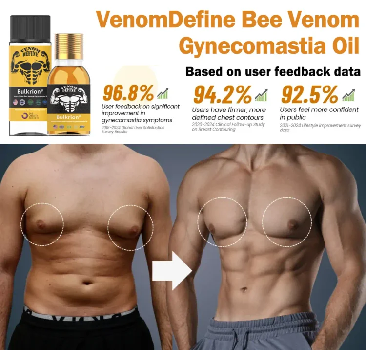Bulkrion® Venom Define Bee Venom Gynecomastia Oil 3 Bulkrion® Venom Define Bee Venom Gynecomastia Oil