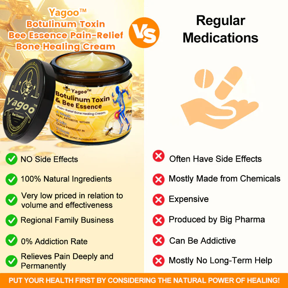 Yagoo™ Botulinum & Bee Essence Pain Relief Bone Healing Cream 20 Yagoo™ Botulinum & Bee Essence Pain Relief Bone Healing Cream