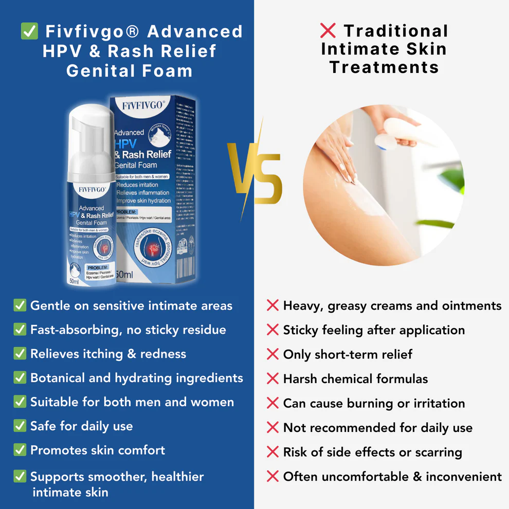 Fivfivgo® Advanced HPV & Rash Relief Genital Foam 6 Fivfivgo® Advanced HPV & Rash Relief Genital Foam