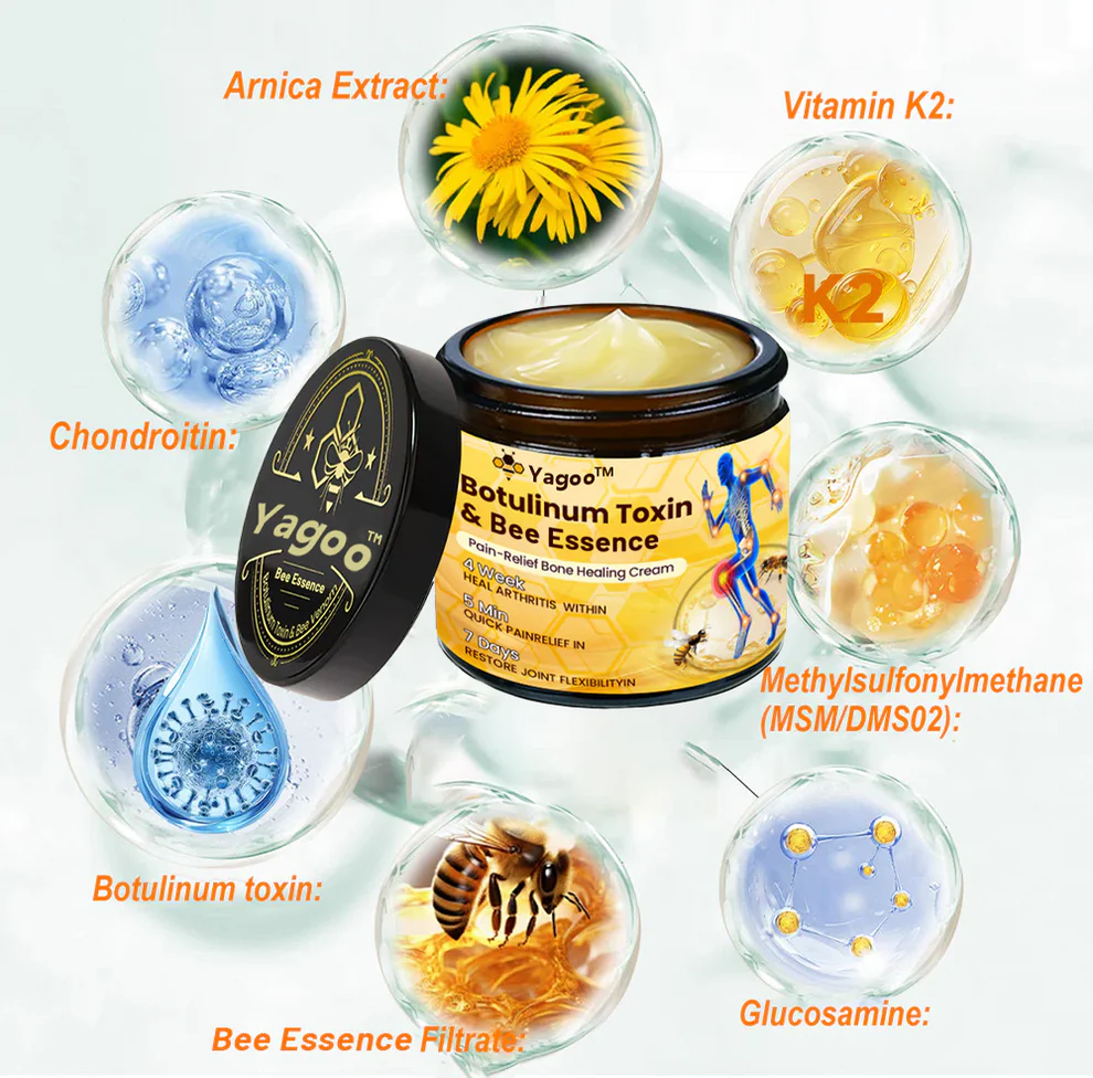 Yagoo™ Botulinum & Bee Essence Pain Relief Bone Healing Cream 15 Yagoo™ Botulinum & Bee Essence Pain Relief Bone Healing Cream - Image 15