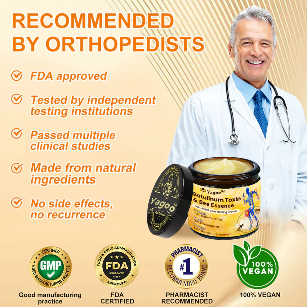 Yagoo™ Botulinum & Bee Essence Pain Relief Bone Healing Cream 2 Yagoo™ Botulinum & Bee Essence Pain Relief Bone Healing Cream