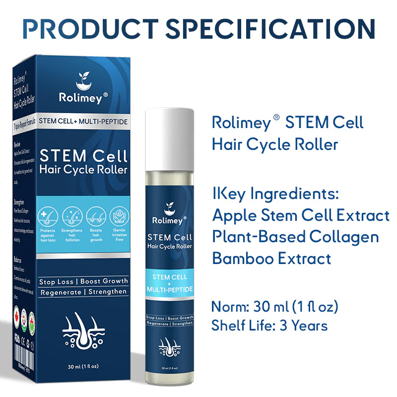 Rolimey® Stem Cell Hair Cycle Roller 10 Rolimey® Stem Cell Hair Cycle Roller