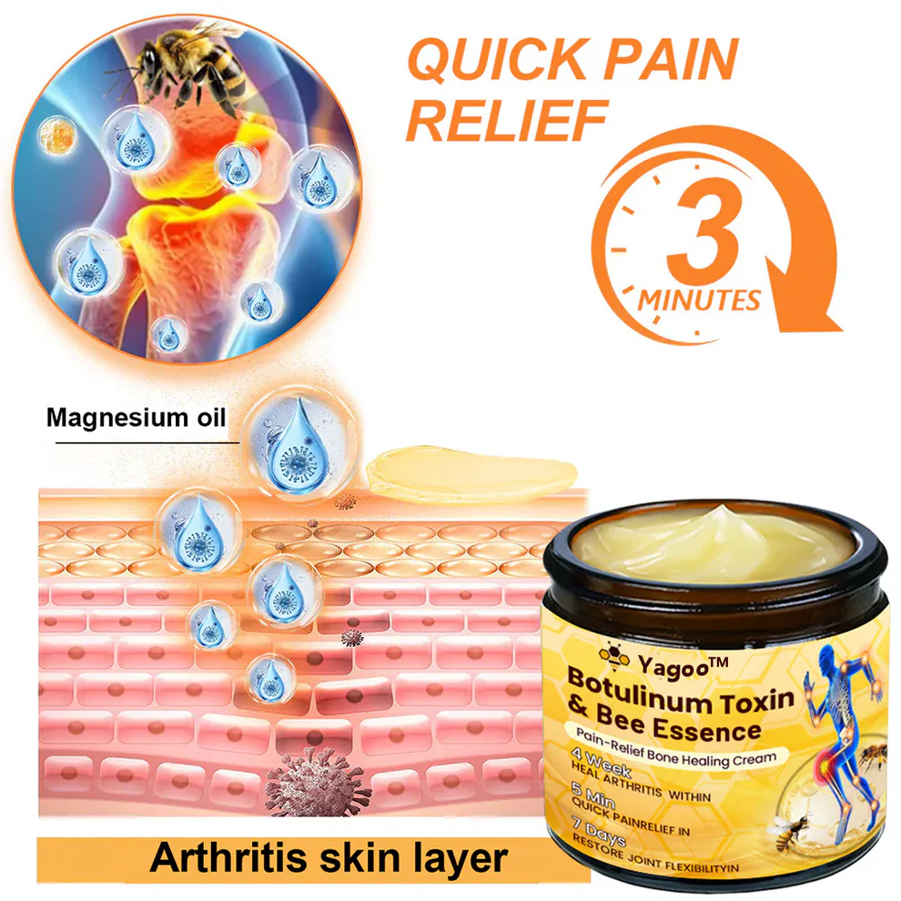 Yagoo™ Botulinum & Bee Essence Pain Relief Bone Healing Cream 17 Yagoo™ Botulinum & Bee Essence Pain Relief Bone Healing Cream