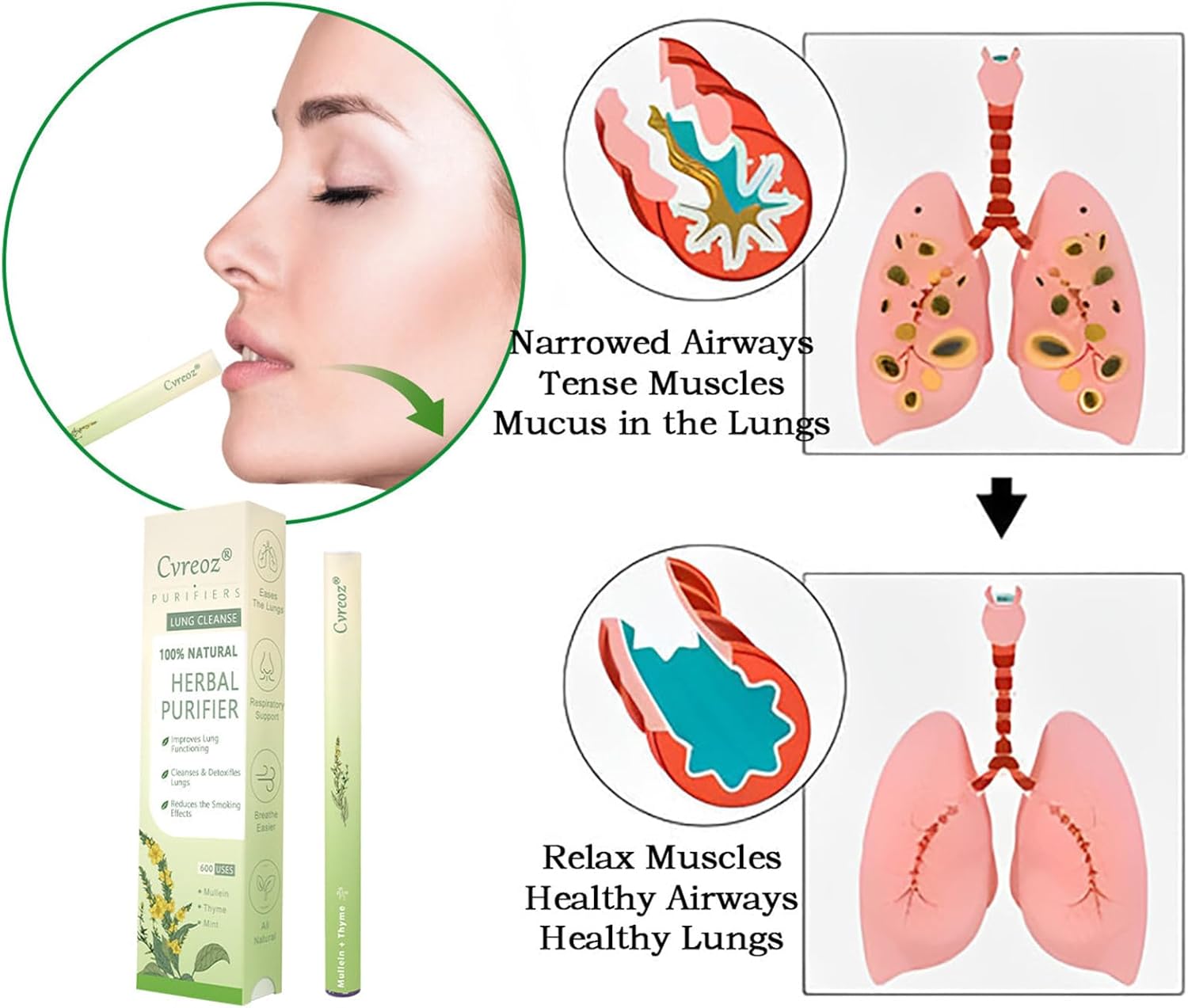 Cvreoz® Mullein Herbal Lung Purifier 5 Cvreoz® Mullein Herbal Lung Purifier