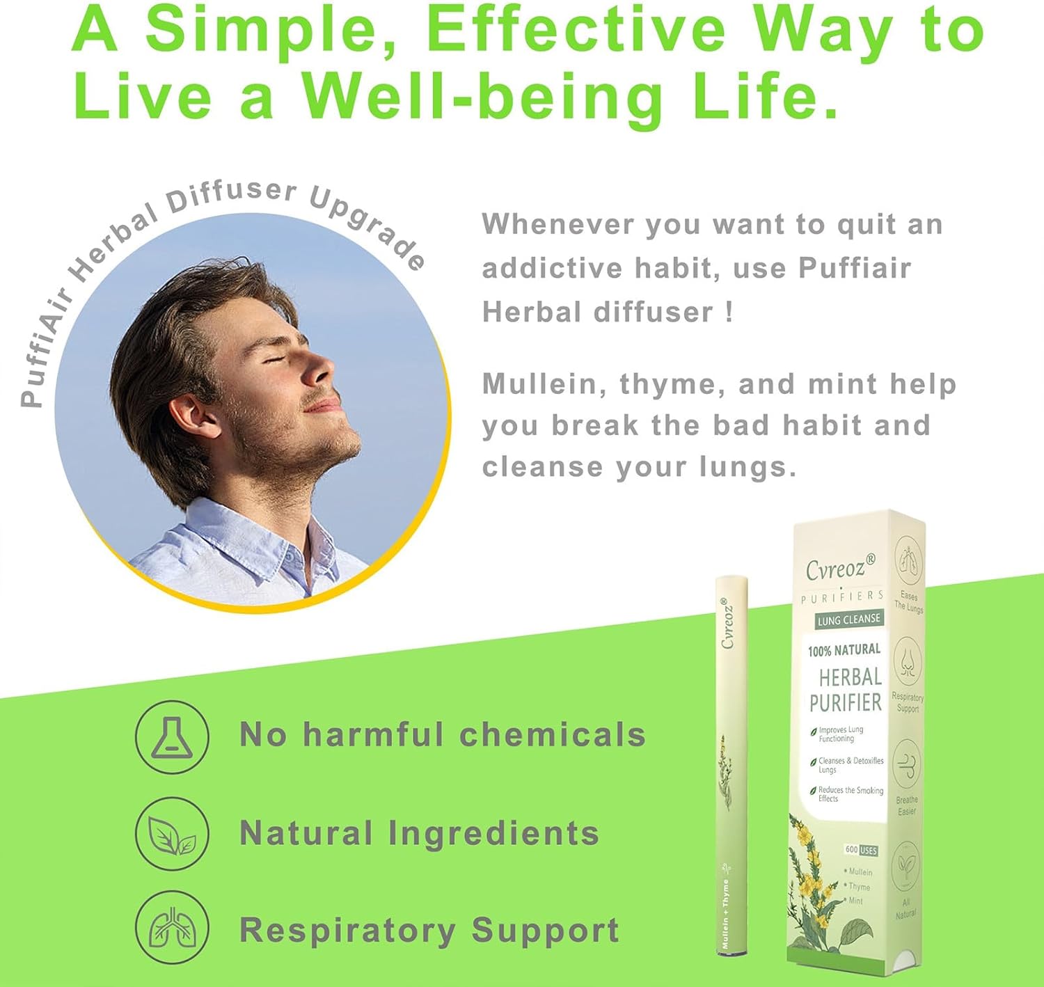 Cvreoz® Mullein Herbal Lung Purifier 6 Cvreoz® Mullein Herbal Lung Purifier