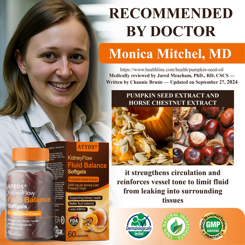 ATTDX® KidneyFlow Fluid Balance Softgels 4 ATTDX® KidneyFlow Fluid Balance Softgels