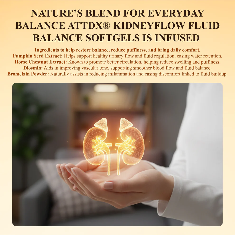 ATTDX® KidneyFlow Fluid Balance Softgels 6 ATTDX® KidneyFlow Fluid Balance Softgels