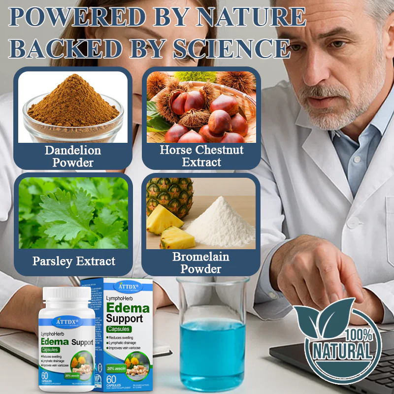 ATTDX® LymphoHerb Edema Support Capsules 9 ATTDX® LymphoHerb Edema Support Capsules