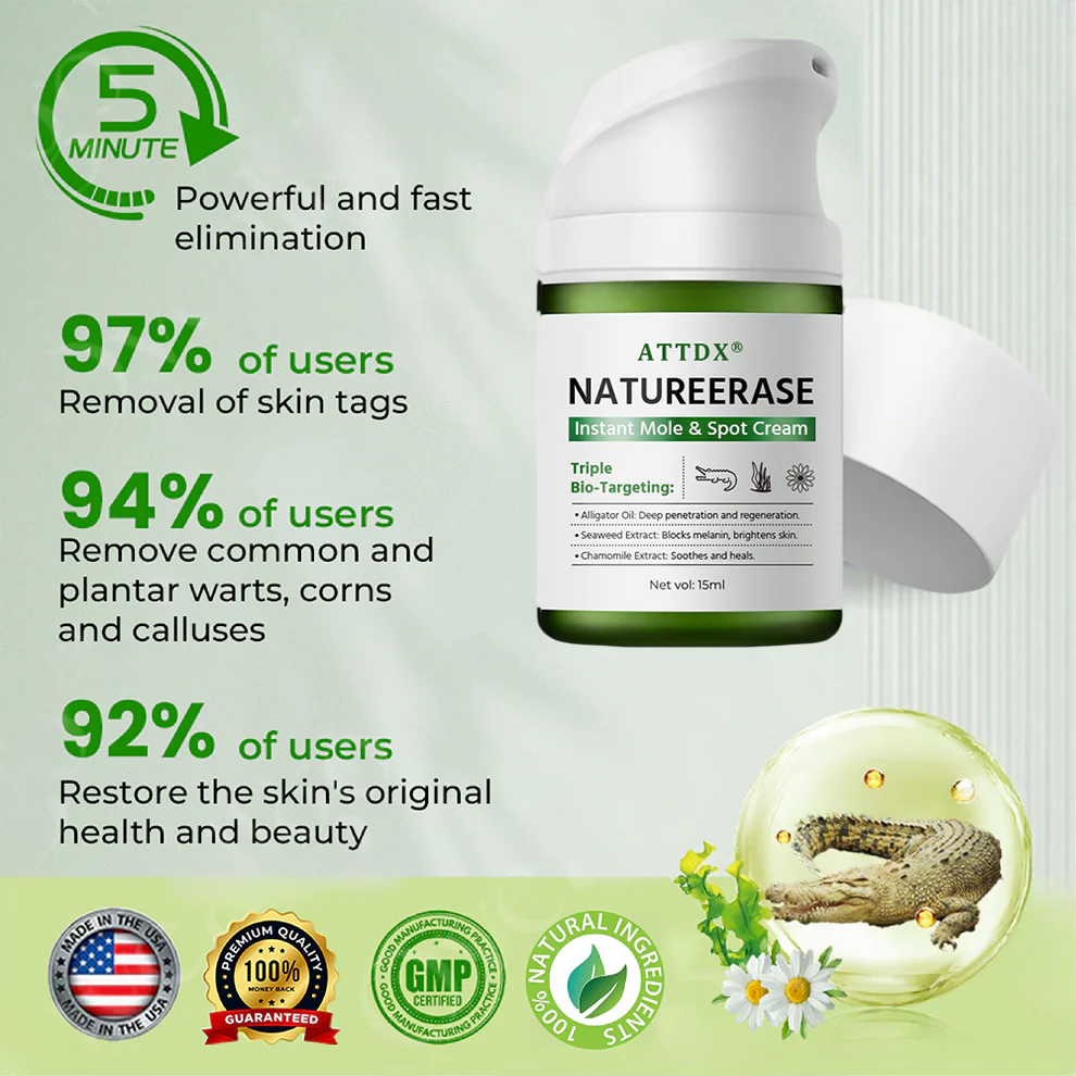 ATTDX® NatureErase Instant Alligator Oil Mole & Spot Cream 6 ATTDX® NatureErase Instant Alligator Oil Mole & Spot Cream