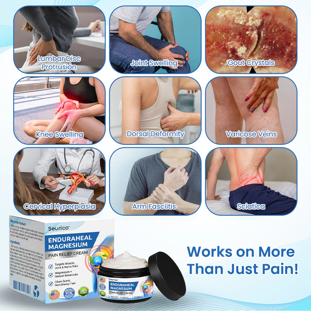 Seurico™ EnduraHeal Magnesium Pain Relief Cream 6 Seurico™ EnduraHeal Magnesium Pain Relief Cream
