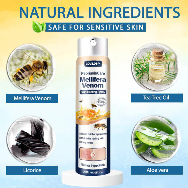 LOVILDS™ Psoriasis Care Mellifera Venom Skin Healing Spray 10 LOVILDS™ Psoriasis Care Mellifera Venom Skin Healing Spray